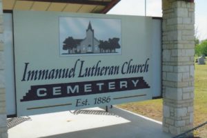 Immanuel Lutheran Church Taylor Cememtery